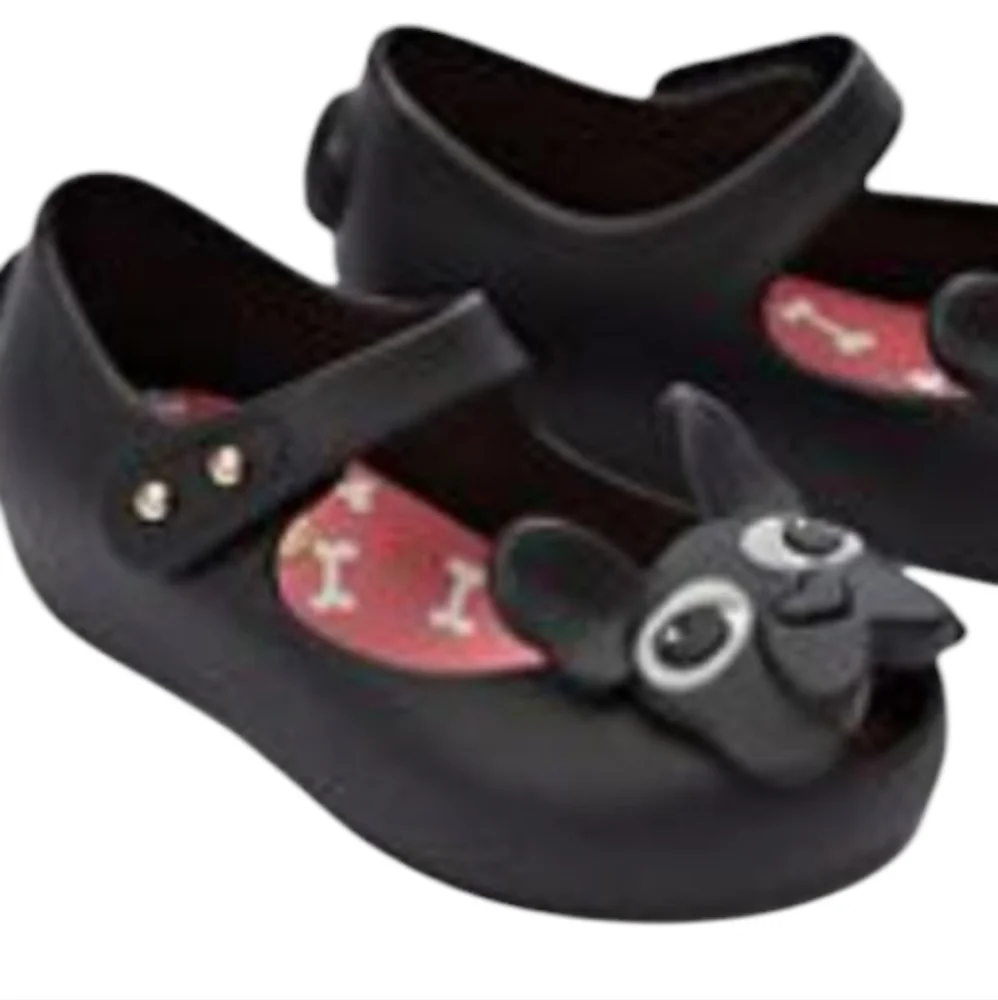 Mini Melissa Ultragirl Black Frenchie Shoes